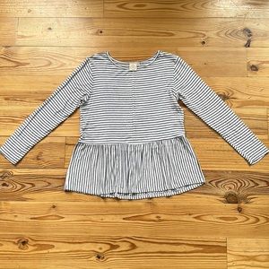 peplum tshirt blouse | size small